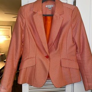 Orange Chevron Blazer